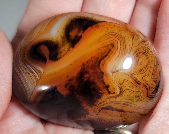 Sardonyx Palm Stone