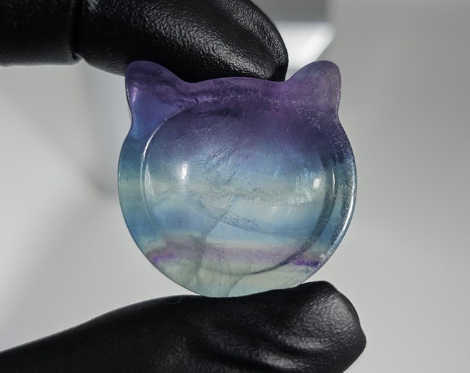 Mini Fluorite Cat Bowl