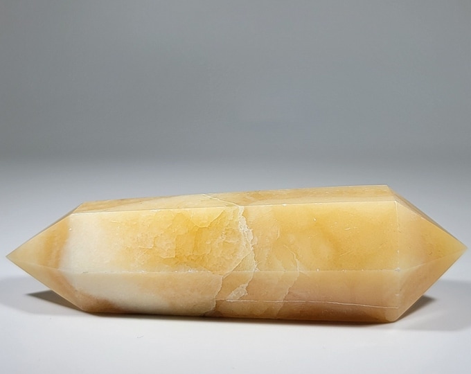 Double Point Orange Calcite Tower