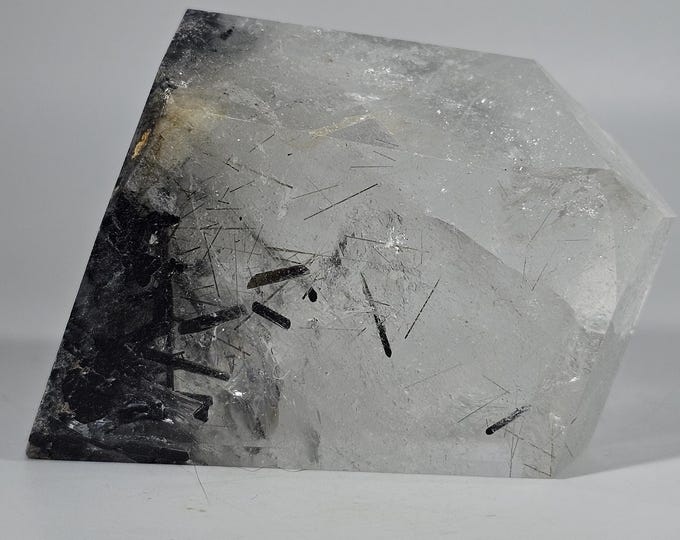 Black Tourmaline in Quartz Freeform