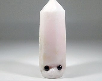 Pink Aragonite Pet Rock/