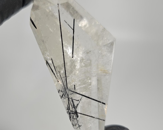 Black Tourmaline in Quartz Freeform