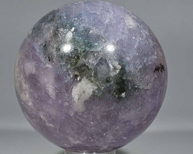 49mm Green and Pink Mix Tourmaline Sphere