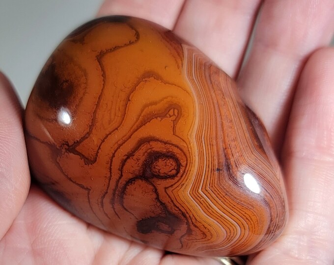 Sardonyx Palm Stone