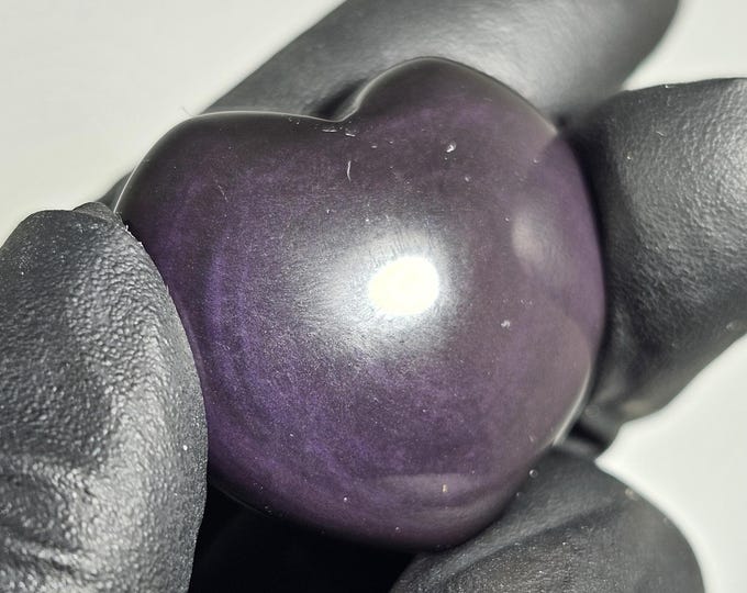 Mini Rainbow Obsidian Heart