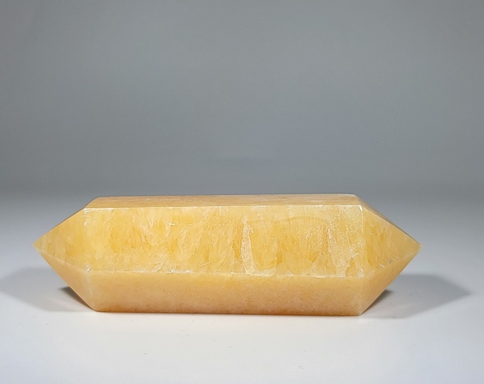Double Point Orange Calcite Tower