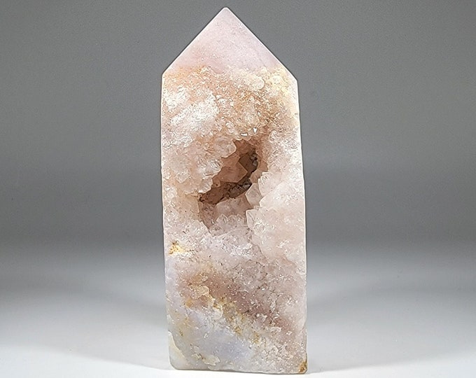 Druzy Pink Amethyst Tower