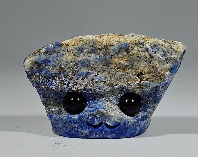 Lapis Lazuli Pet Rock Carving