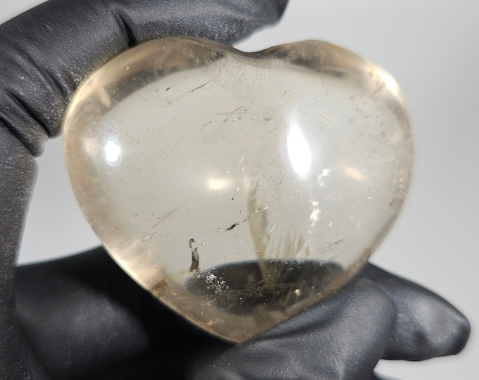 Smoky Quartz Heart Carving *Imperfect