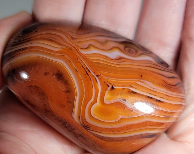 Sardonyx Palm Stone