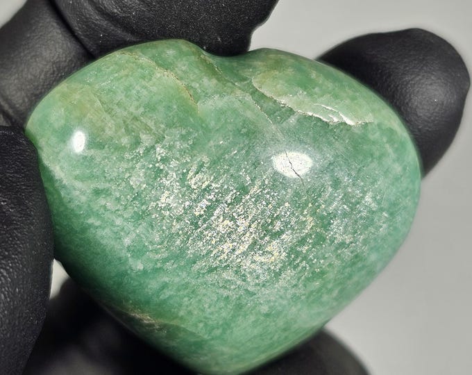 Small Amazonite Heart Carving