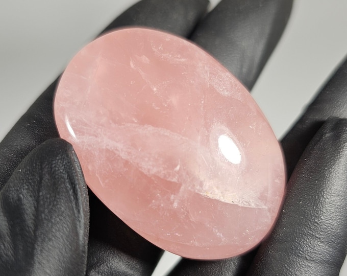 Rose Quartz Palm Stone