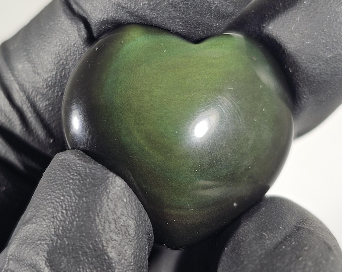 Mini Rainbow Obsidian Heart