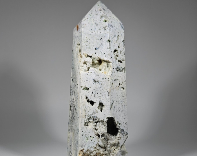 Druzy 5" Tall Ocean Jasper Tower