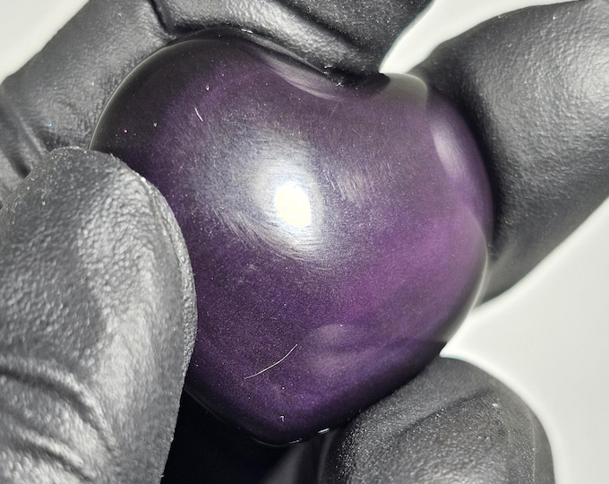 Mini Rainbow Obsidian Heart