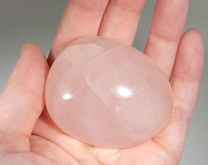 Rose Quartz Palm Stone