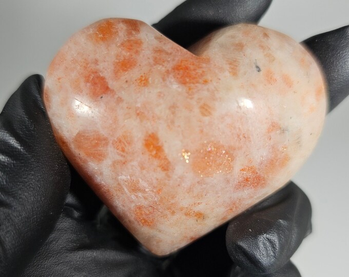 Sunstone Heart Carving