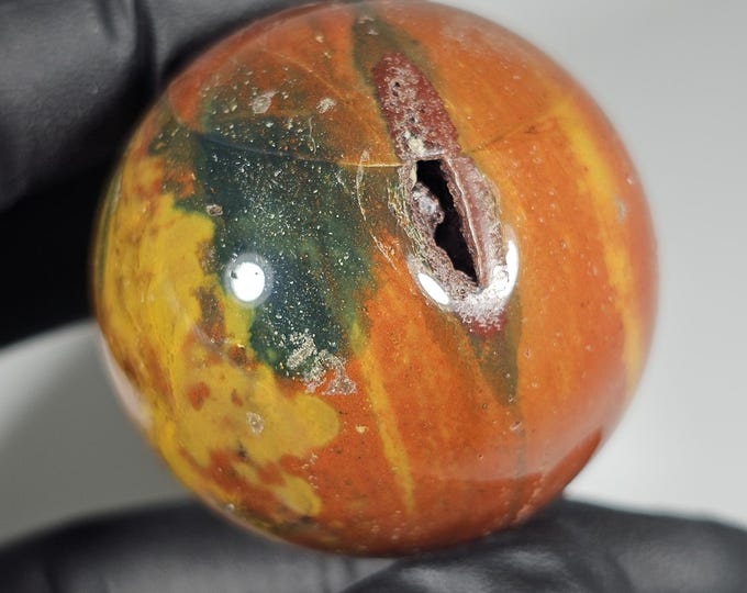 35mm Colorful Ocean Jasper Sphere