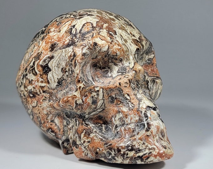 Money Agate Skull