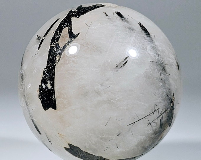 44mm Tourmalinated Quartz Sphere