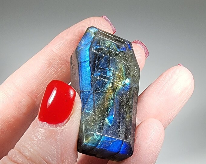 Labradorite Coffin Carving