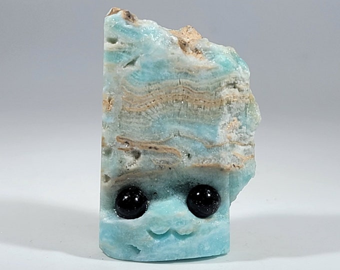Hemimorphite Pet Rock Carving