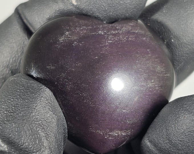 Mini Rainbow Obsidian Heart