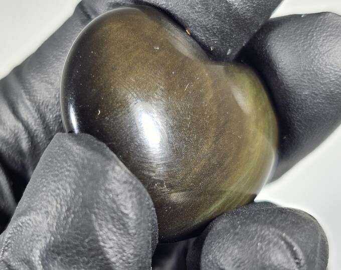 Mini Rainbow Obsidian Heart