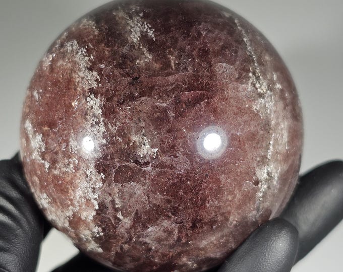 58mm Strawberry Quartz Sphere