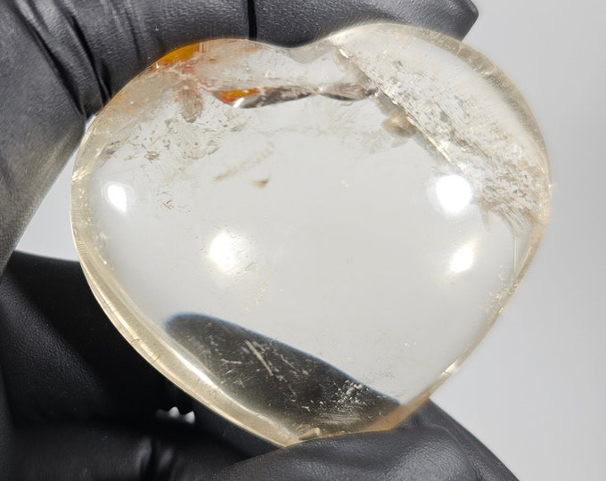 Smoky Quartz Heart Carving *Imperfect