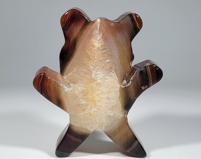 Carnelian Bear Carving