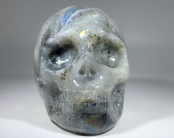 3.5" Labradorite Skull Carving