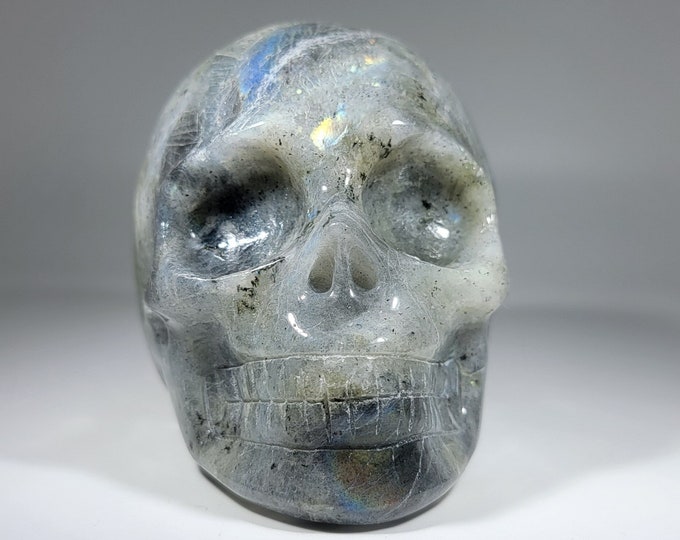 3.5" Labradorite Skull Carving