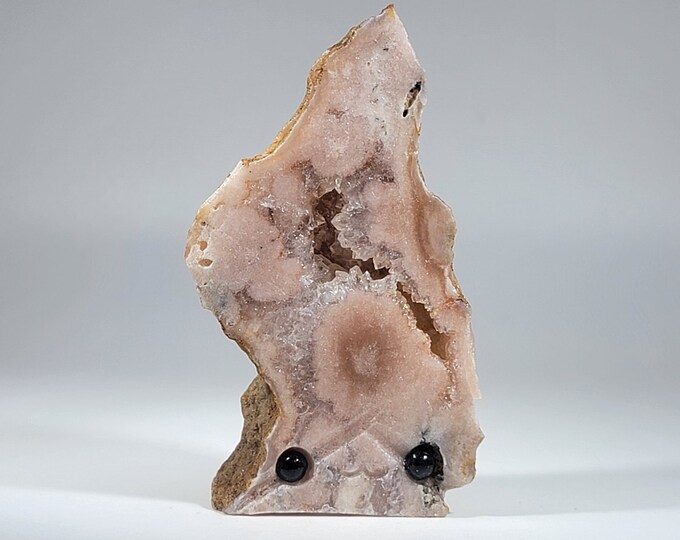 Pink Amethyst Pet Rock Carving