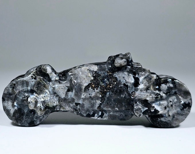 Larvikite Motorcycle Carving