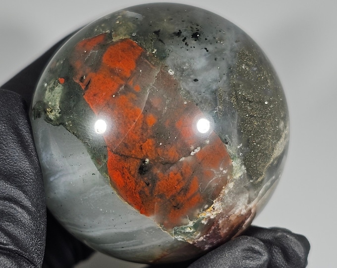 43mm African Bloodstone Sphere