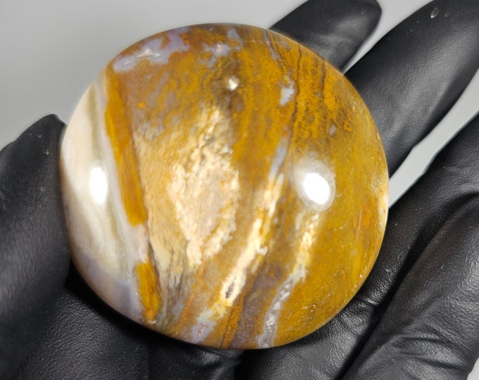 Colorful Ocean Jasper Palm Stone