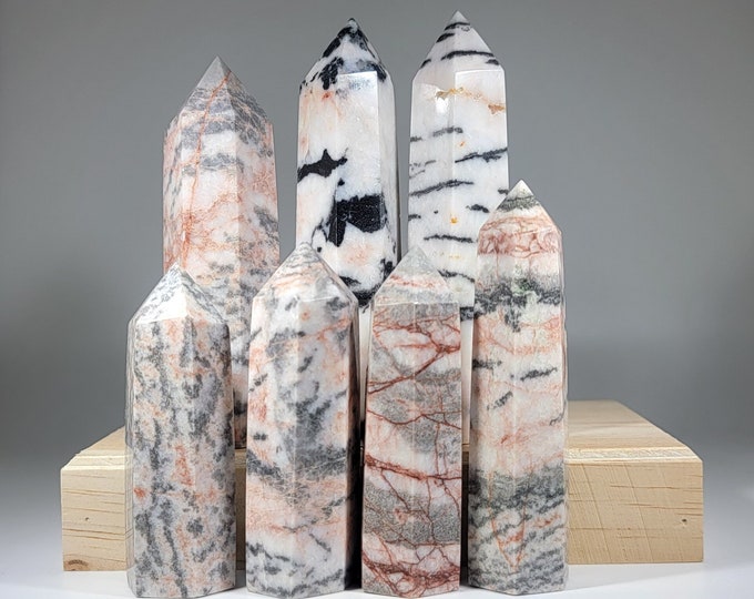 Your Choice Pink Zebra Jasper Tower