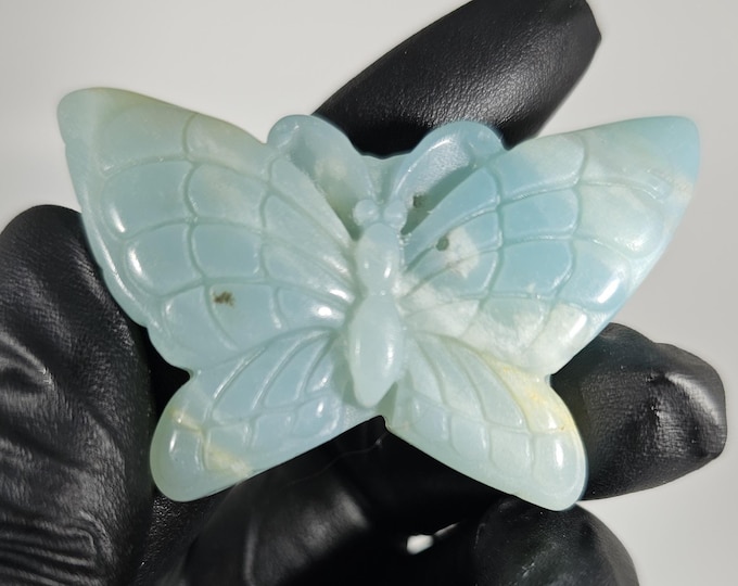 Caribbean Calcite Butterfly Carving