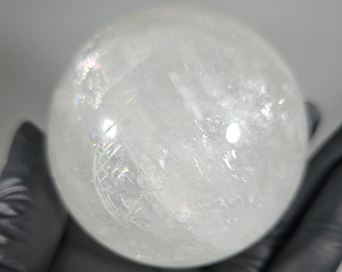 61mm White Calcite Sphere