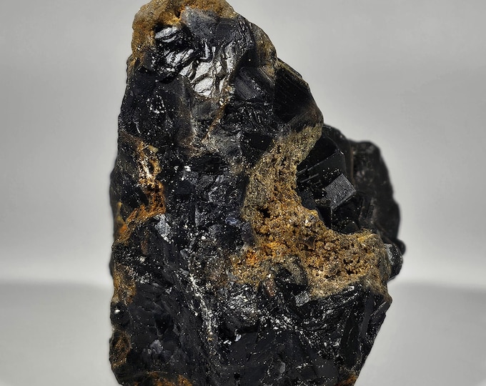 Raw Black Rose Fluorite Specimen UV Reactive