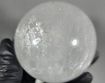 59mm White Calcite Sphere