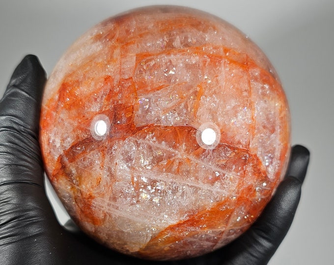 High Quality 93mm Fire Quartz Sphere