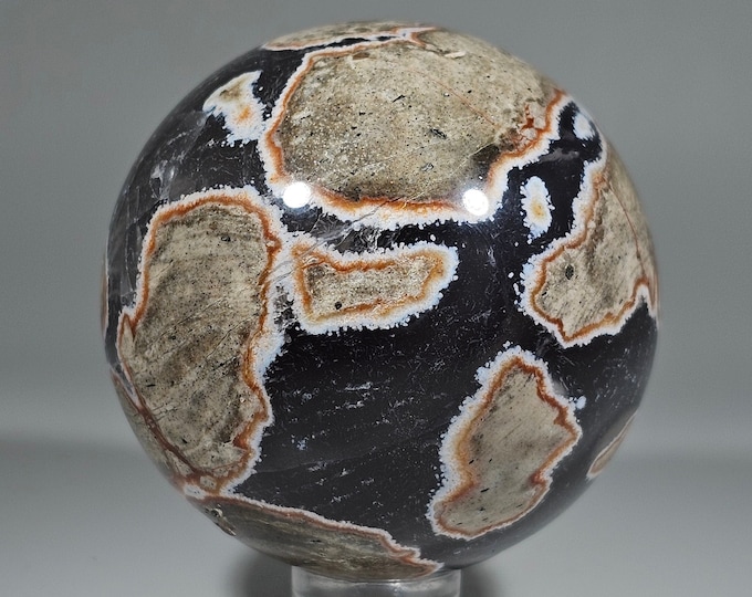 53mm Football Agate Sphere