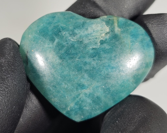 Small Amazonite Heart Carving *Imperfect