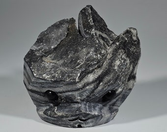 Shell Stone Jasper Pet Rock Carving