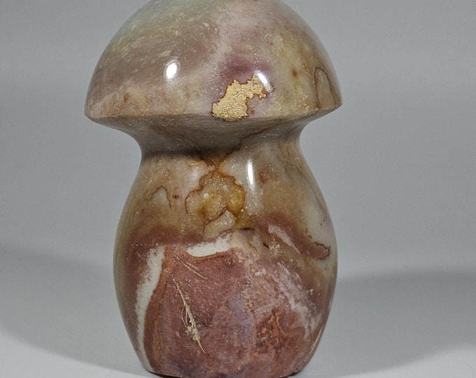 2.1" Polychrome Jasper Mushroom Carving