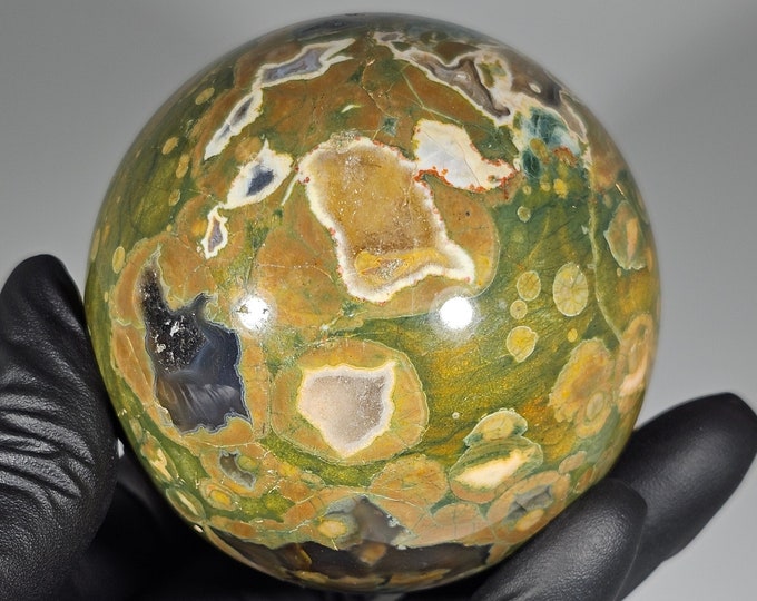 63mm Rainforest Jasper Sphere