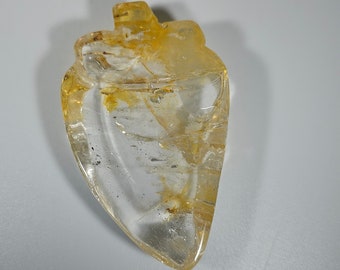 Clear Quartz with Golden Healer Strawberry Bowl