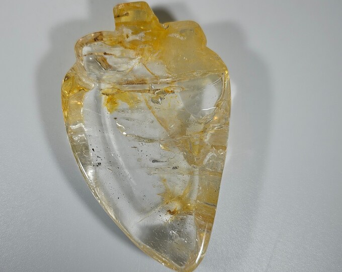 Clear Quartz with Golden Healer Strawberry Bowl